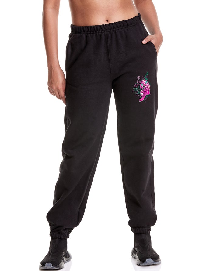 Champion Joggingbroek Dames - Zwart - Reverse Weave Year Of The Tiger ( 137546-ATL )